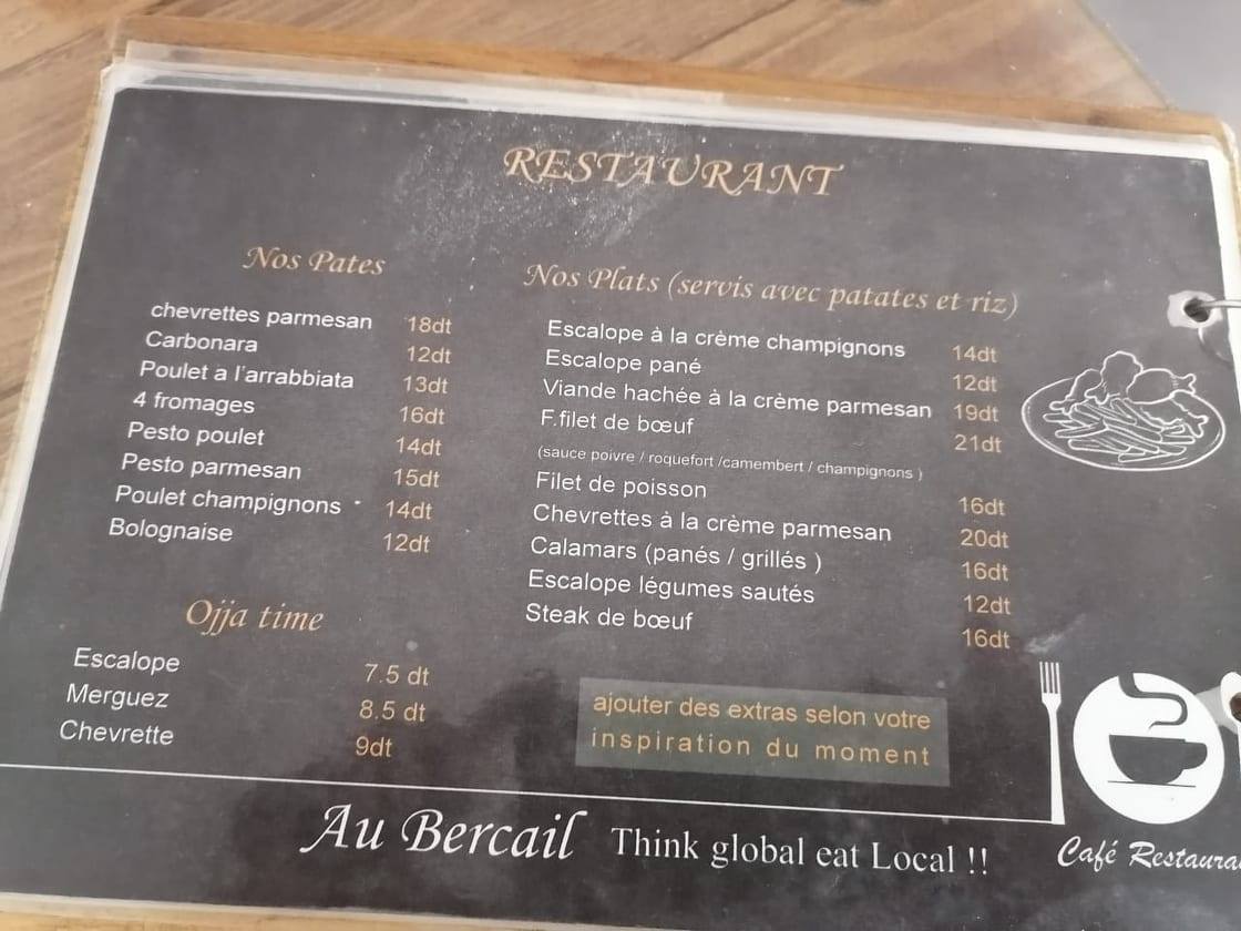 Au Bercail - On a mangé pour vous