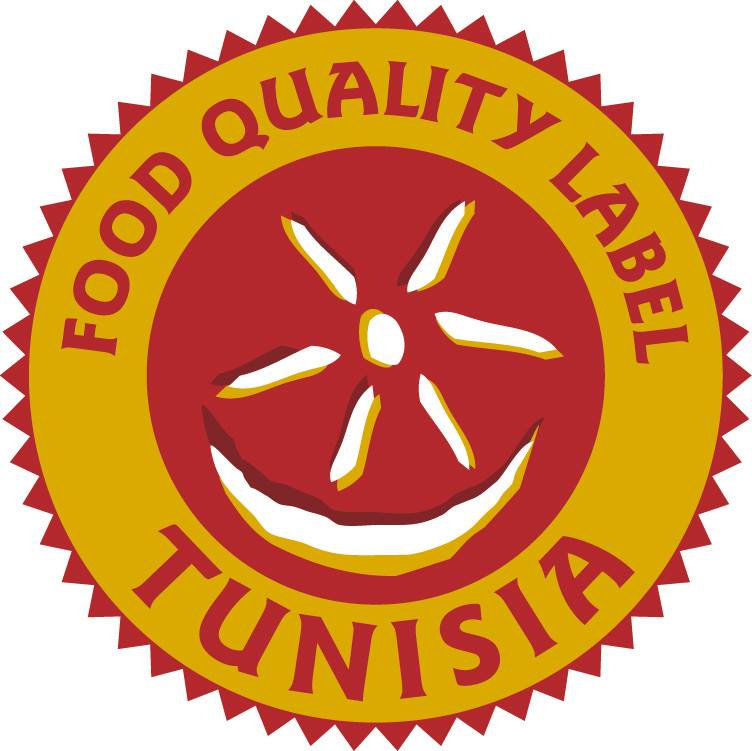 Logo food quality label Tunisia